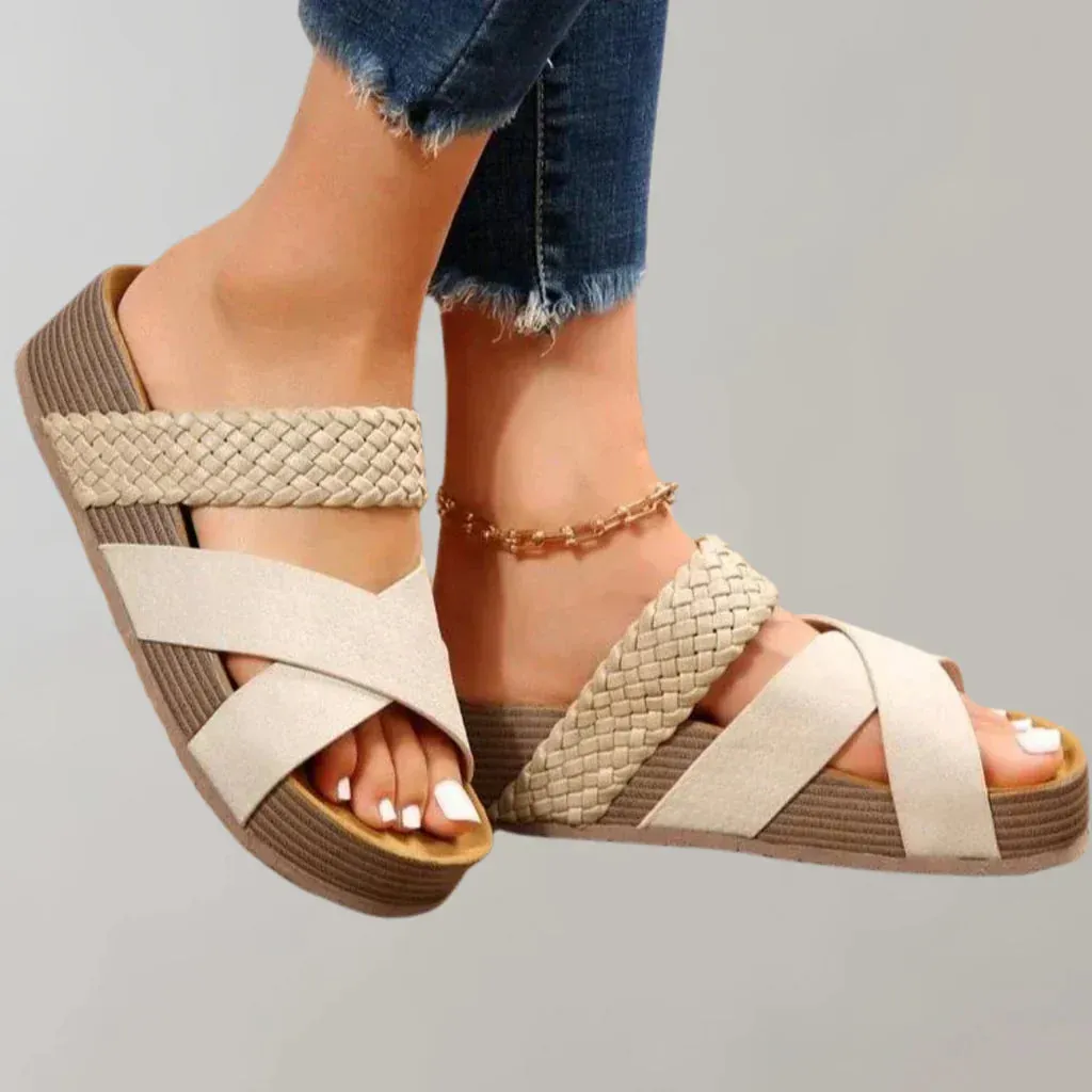 Erin's Elegance | Chic Orthopedic Platform Sandals for Women | Comfortable & Stylish