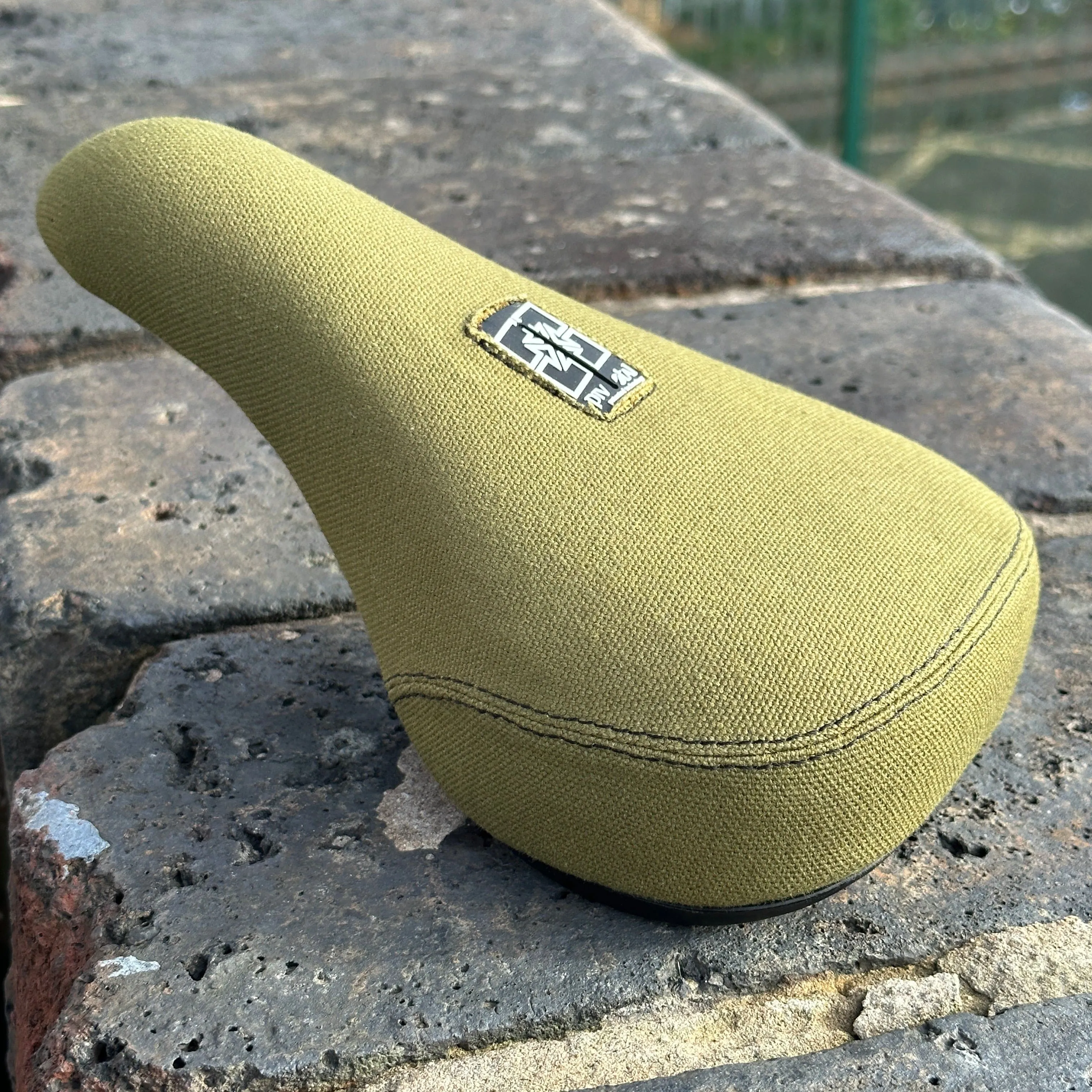 Fit Bike Co Barstool Fat Pivotal Seat Kavlar Olive Green