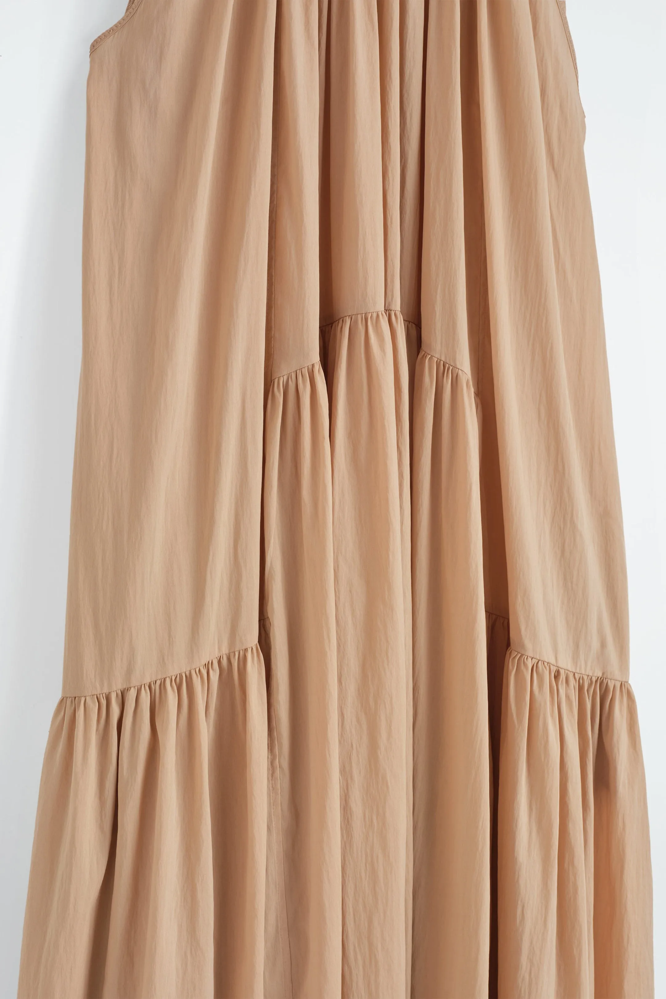 Gathered halterneck maxi dress