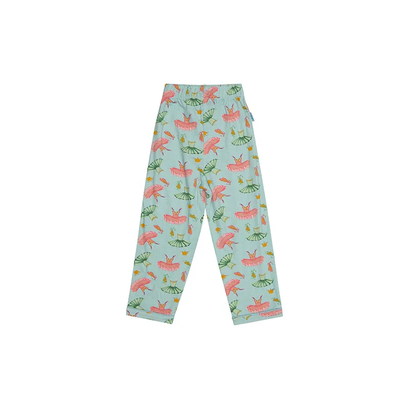 Girls button up pyjamas - ballet print