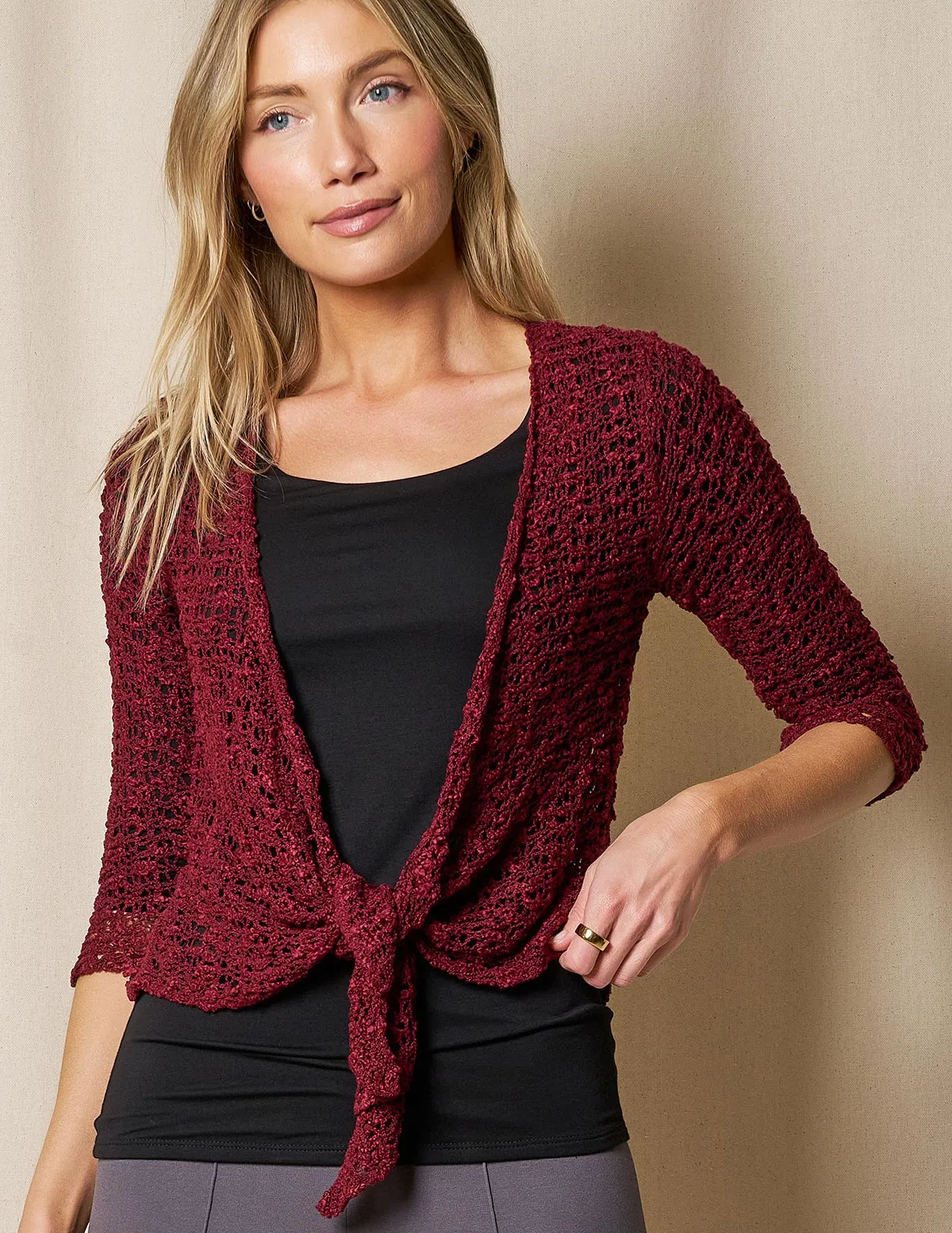 Handwoven Riva Knit Crop