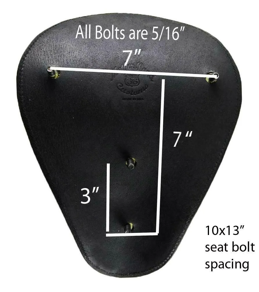Harley Sportster Chopper Seat  Brown Distressed Leather Stainless Rivets  Bobber