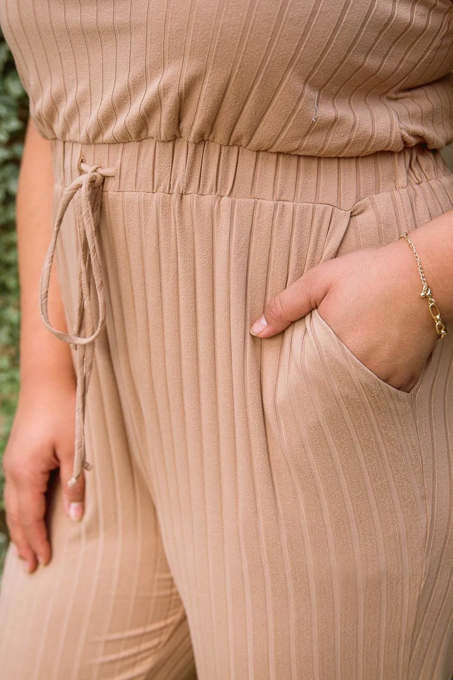 Hazel Blues® | Cruiser Jumpsuit in Tan
