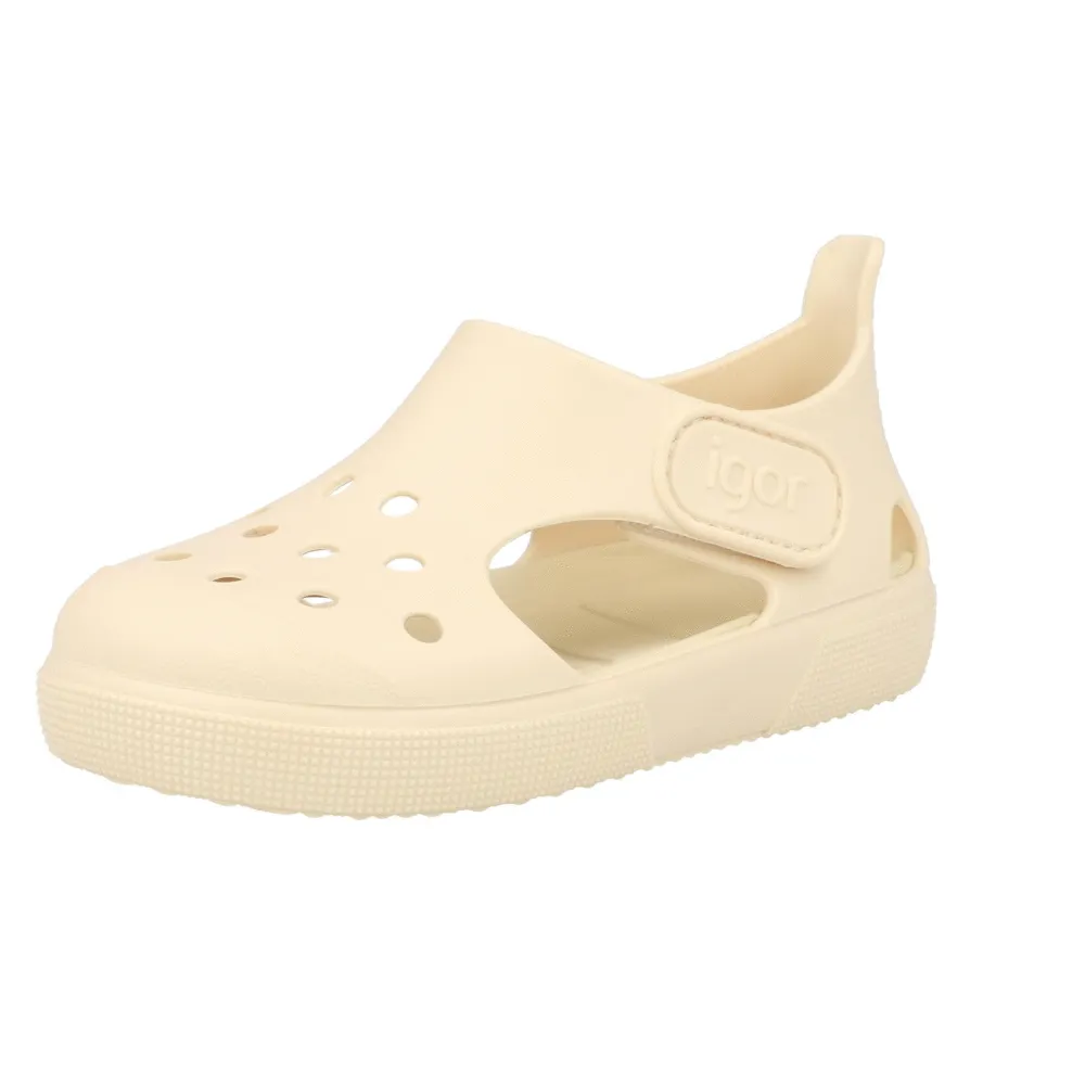Igor Surfi Off-White Toddler Sandals
