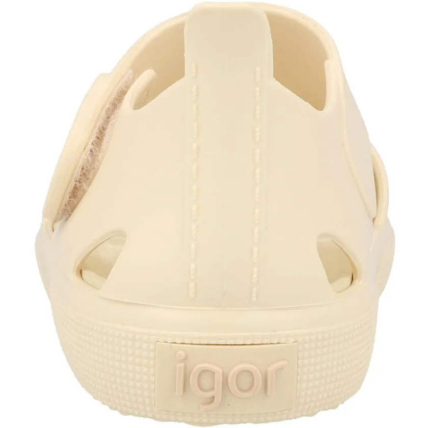 Igor Surfi Off-White Toddler Sandals