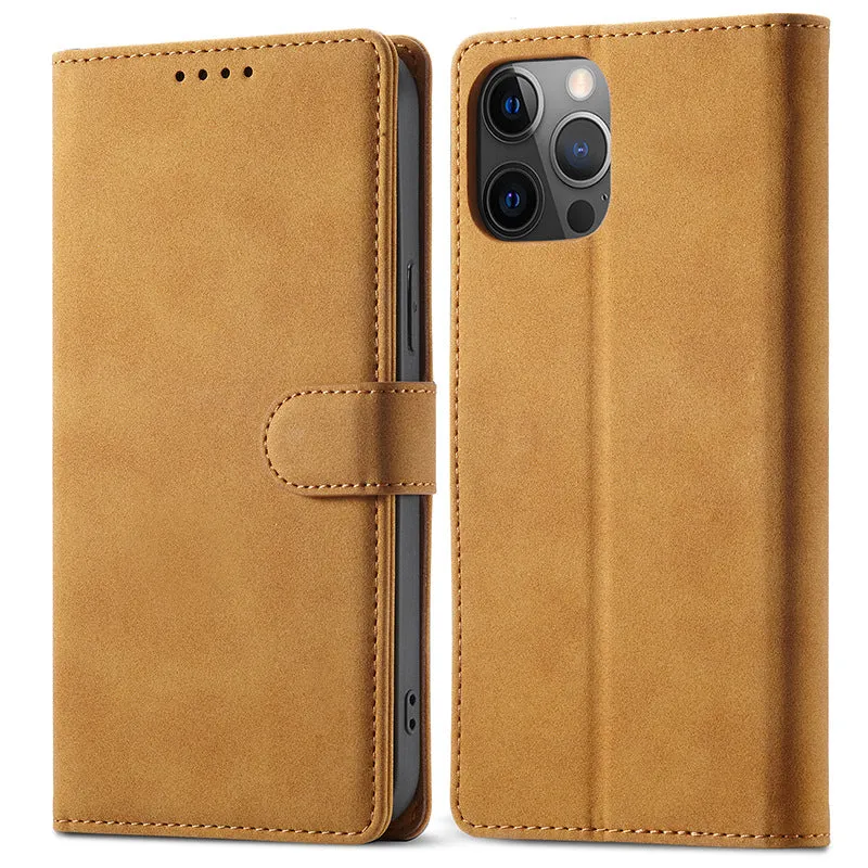 INSTOCK - iPhone 14 Samsung S23 new flip leather protective case