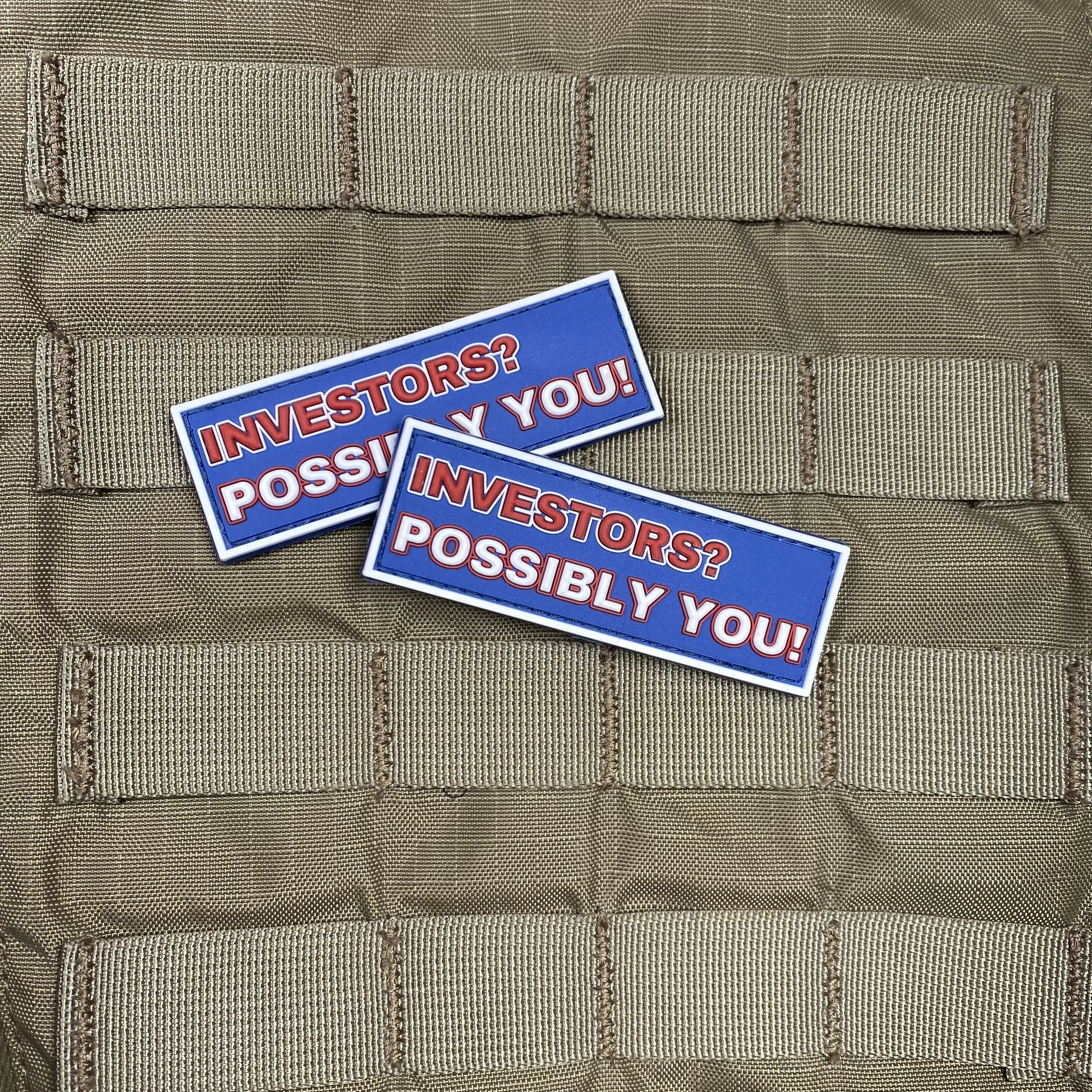 Investors? Possibly You! PVC Morale Patch