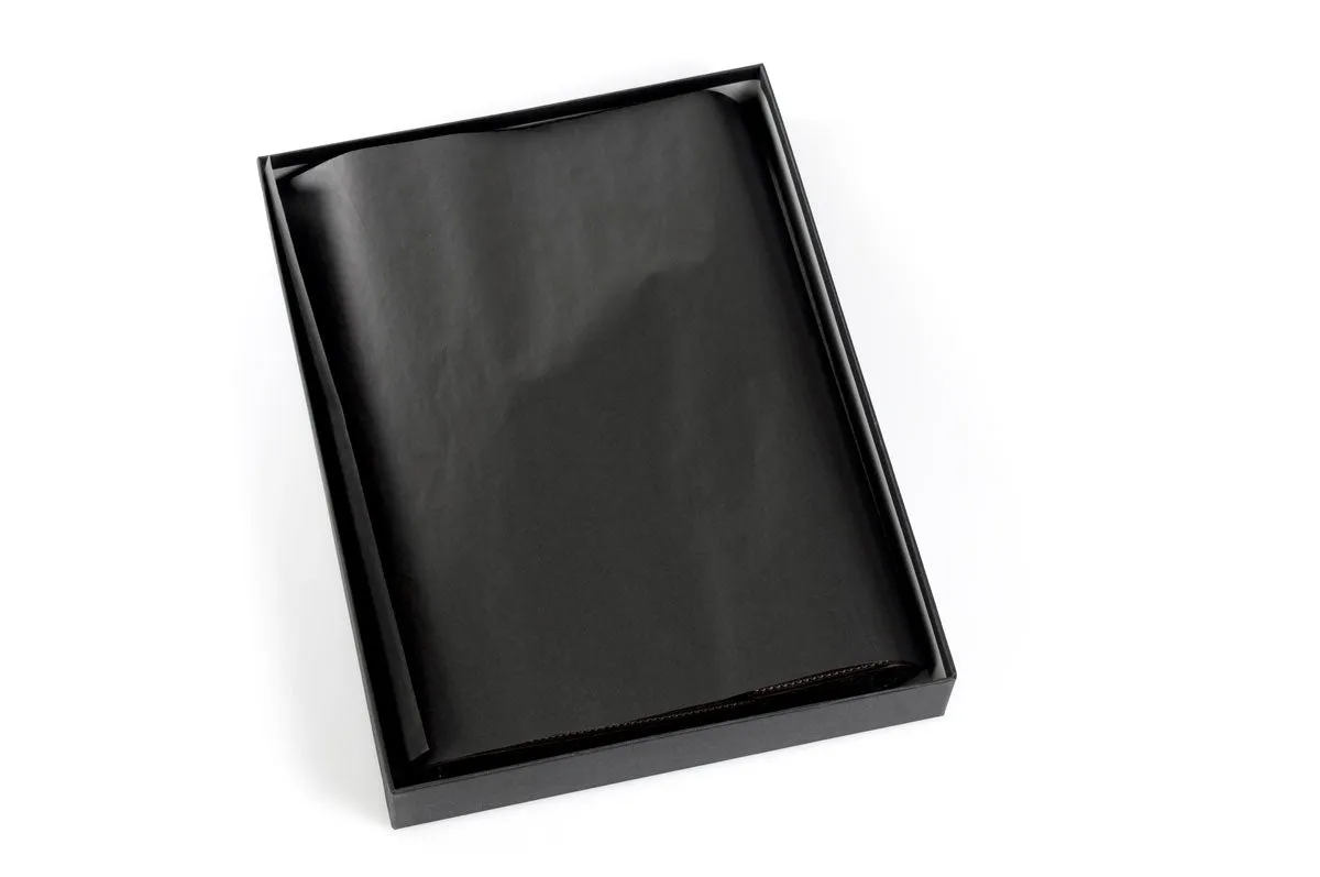 Italian Leather Post-Strap Brief Folio - Walnut