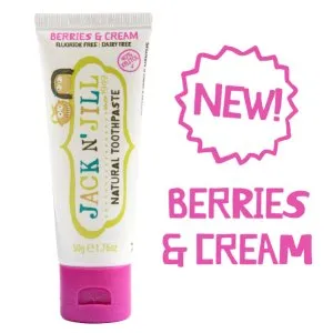 Jack N' Jill Natural Toothpaste 50G Single Tube - Organic Berries & Cream