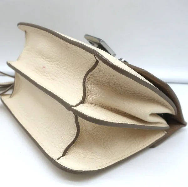 Jimmy Choo Rebel Mini Crossbody Cream Leather Shoulder Bag