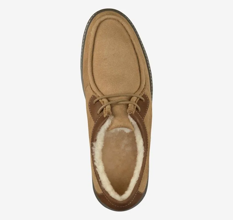 Johnston & Murphy Men's McGuffey Shearling Lace-Up - Chestnut