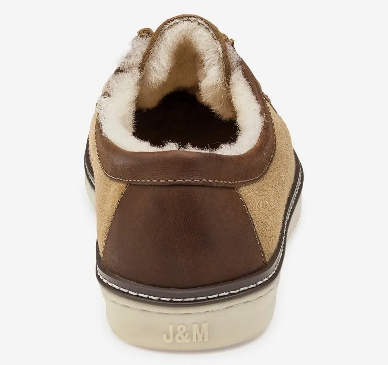 Johnston & Murphy Men's McGuffey Shearling Lace-Up - Chestnut