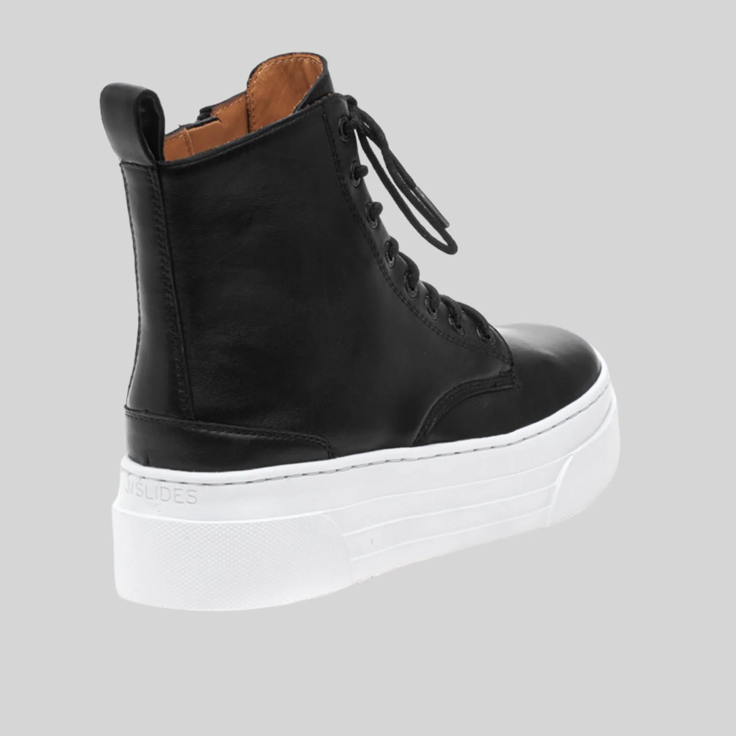 J/Slides Andre Black Leather