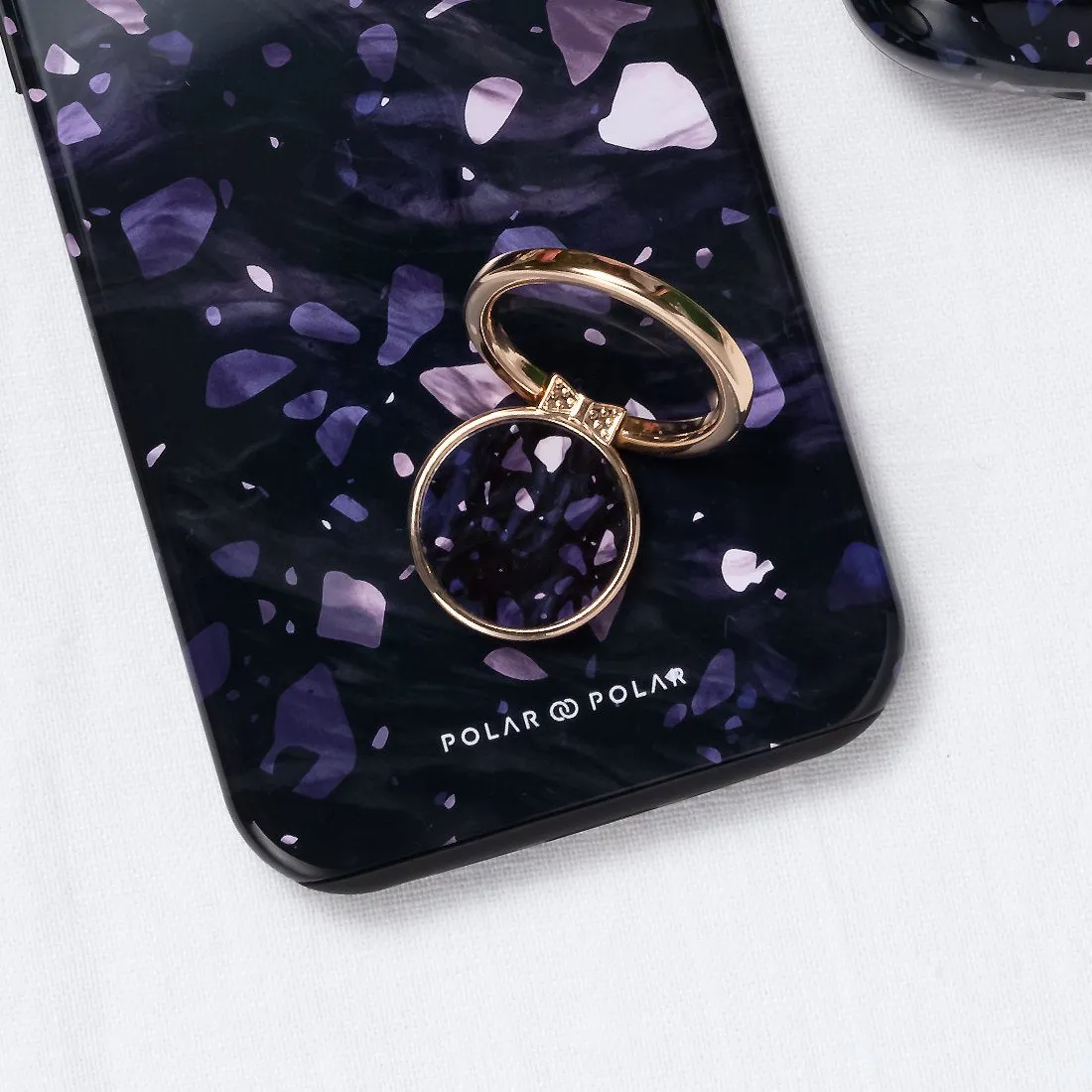 Lilac Terrazzo Gem | Phone Ring Holder  (Non-MagSafe)