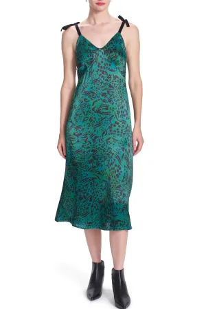 LING TIE STRAP MIDI DRESS