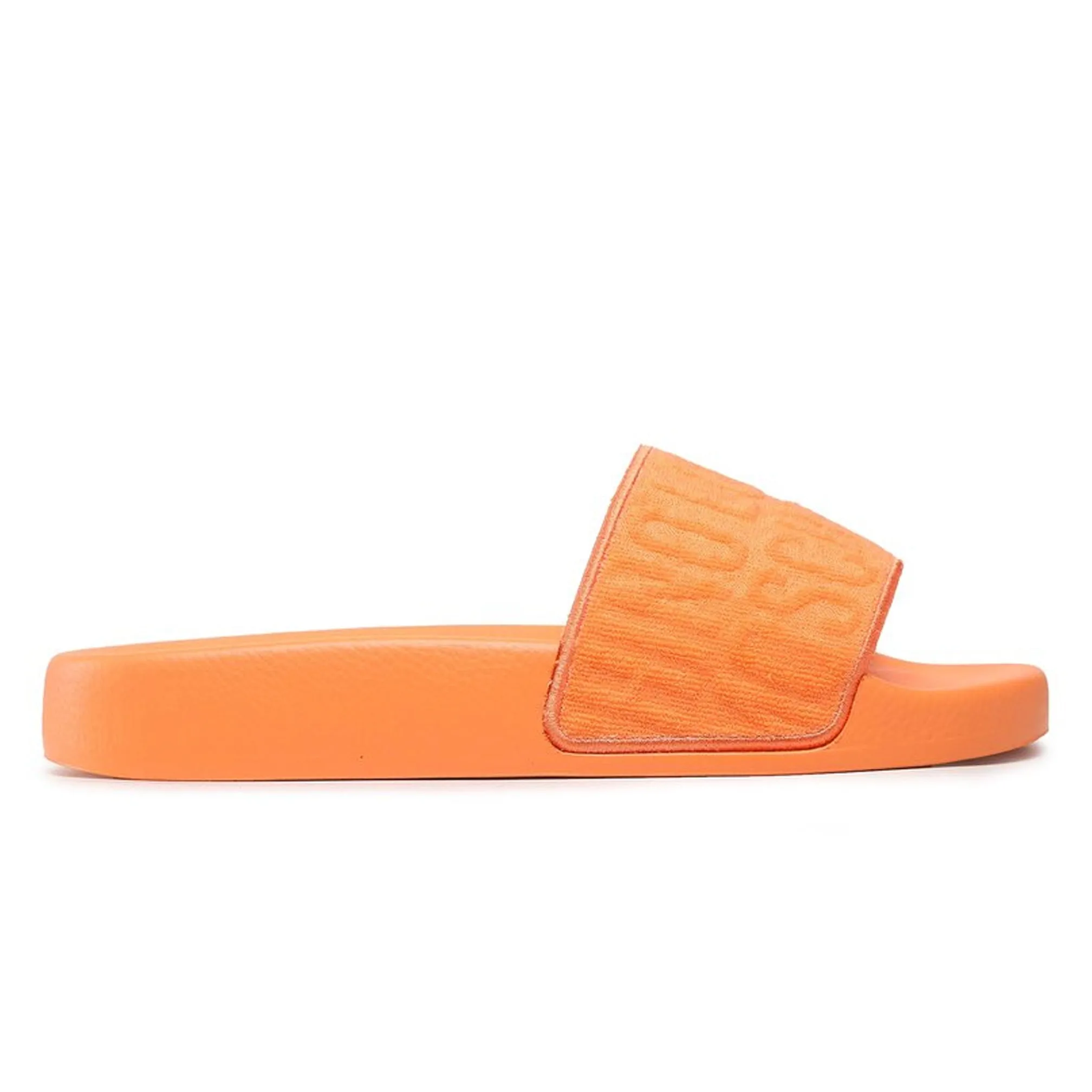 Love Moschino Womens Terry Orange Slides