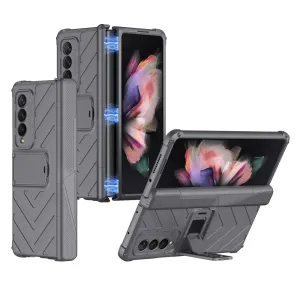Magnetic Armored Cover For Samsung Galaxy Z Flip Fold 3 Case All-included Hinge Bracket Hard For Galaxy Z Flip3 Fold3 5G