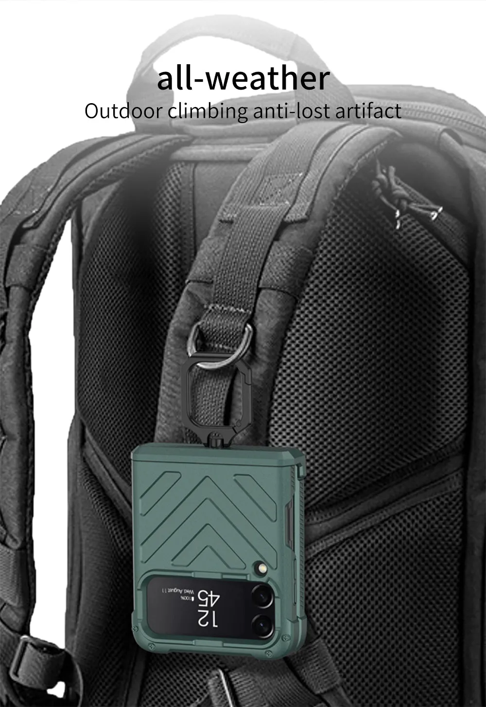 Magnetic Armored Cover For Samsung Galaxy Z Flip Fold 3 Case All-included Hinge Bracket Hard For Galaxy Z Flip3 Fold3 5G