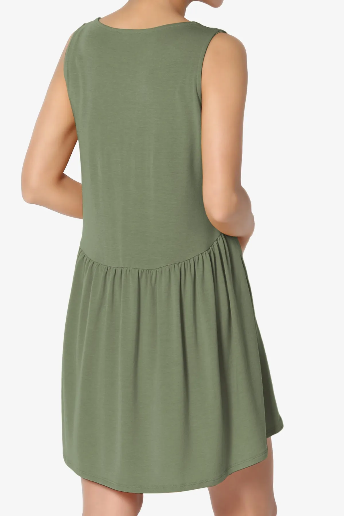 Maiika Sleeveless Babydoll Tunic Top