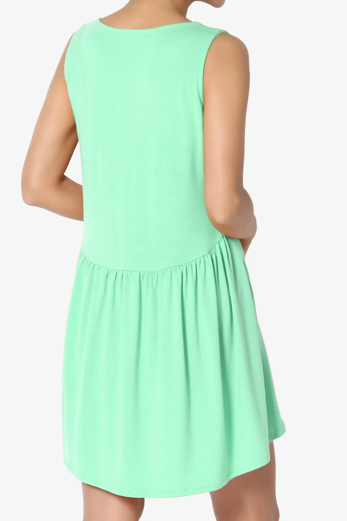Maiika Sleeveless Babydoll Tunic Top