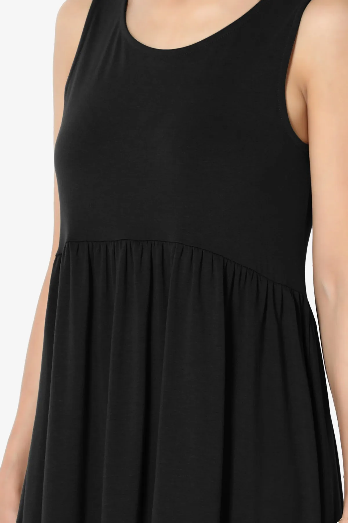 Maiika Sleeveless Babydoll Tunic Top