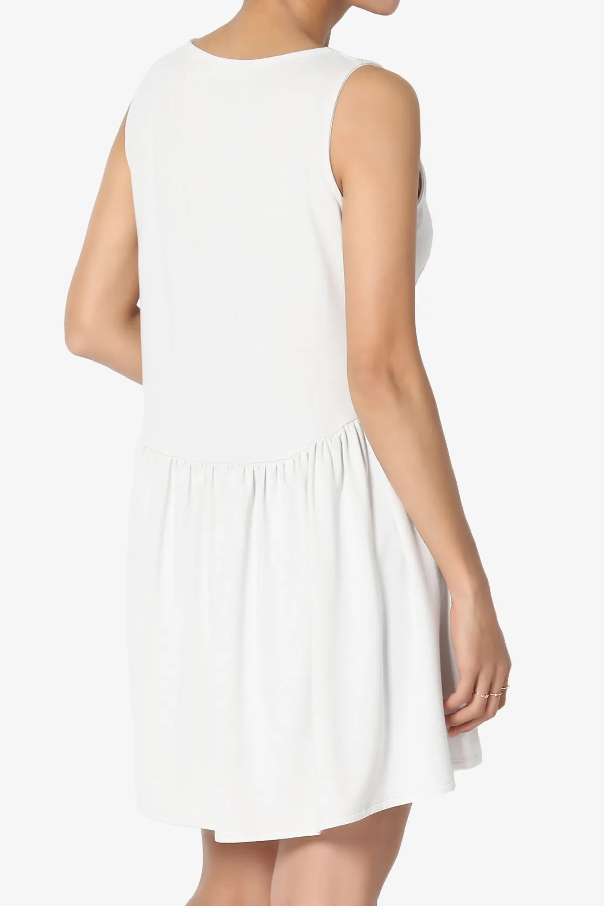 Maiika Sleeveless Babydoll Tunic Top