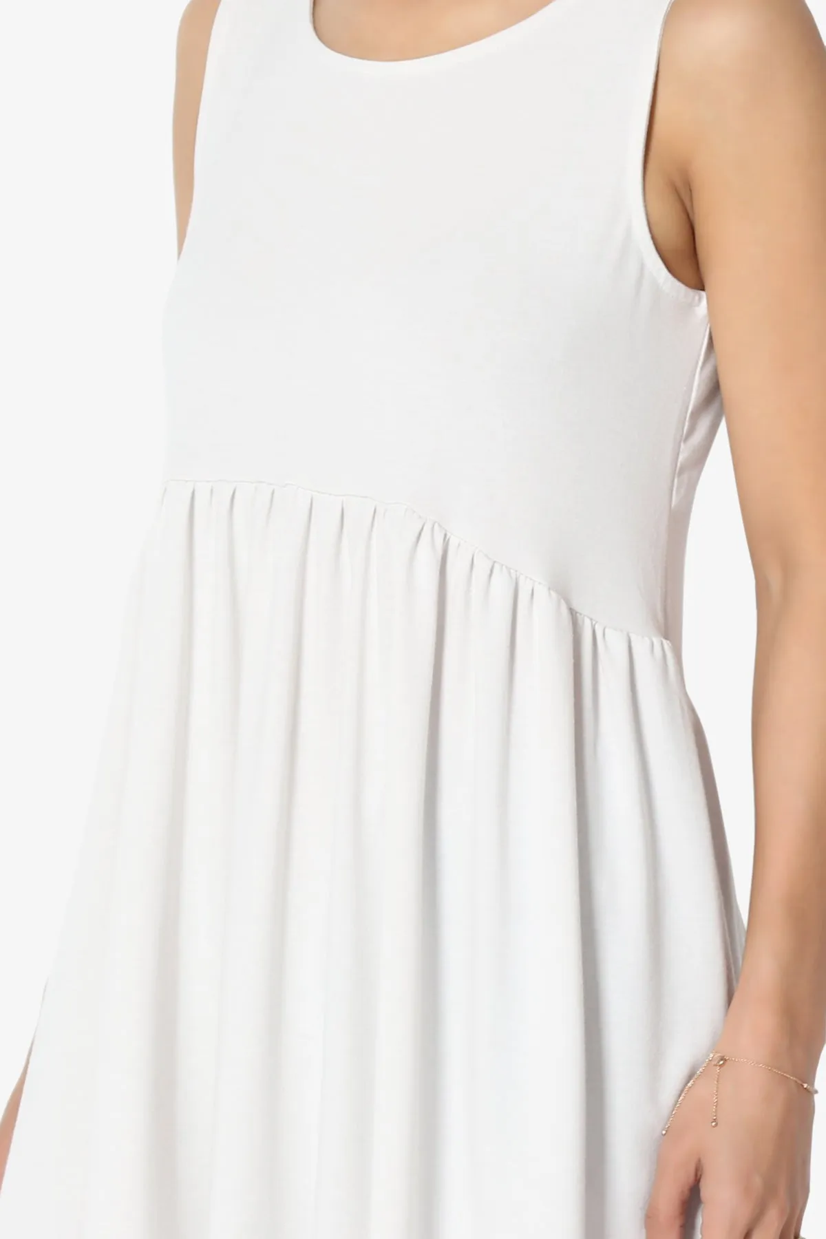 Maiika Sleeveless Babydoll Tunic Top