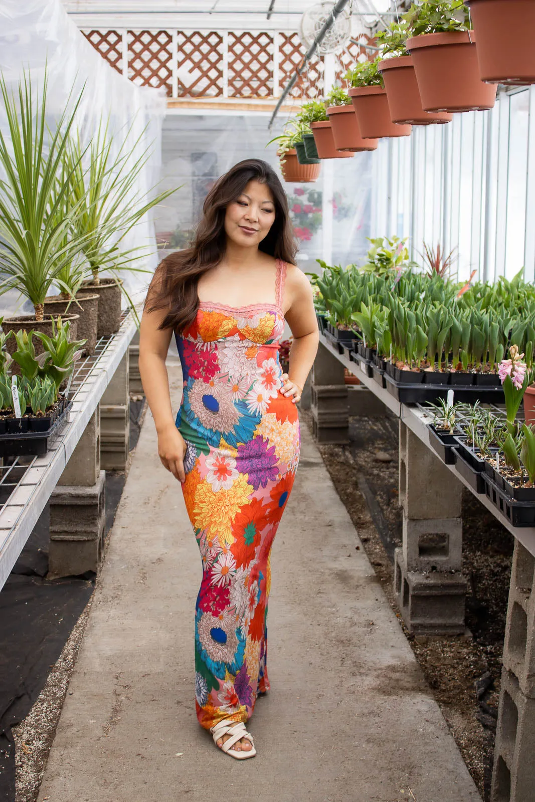 Marietta Floral Print Maxi Dress