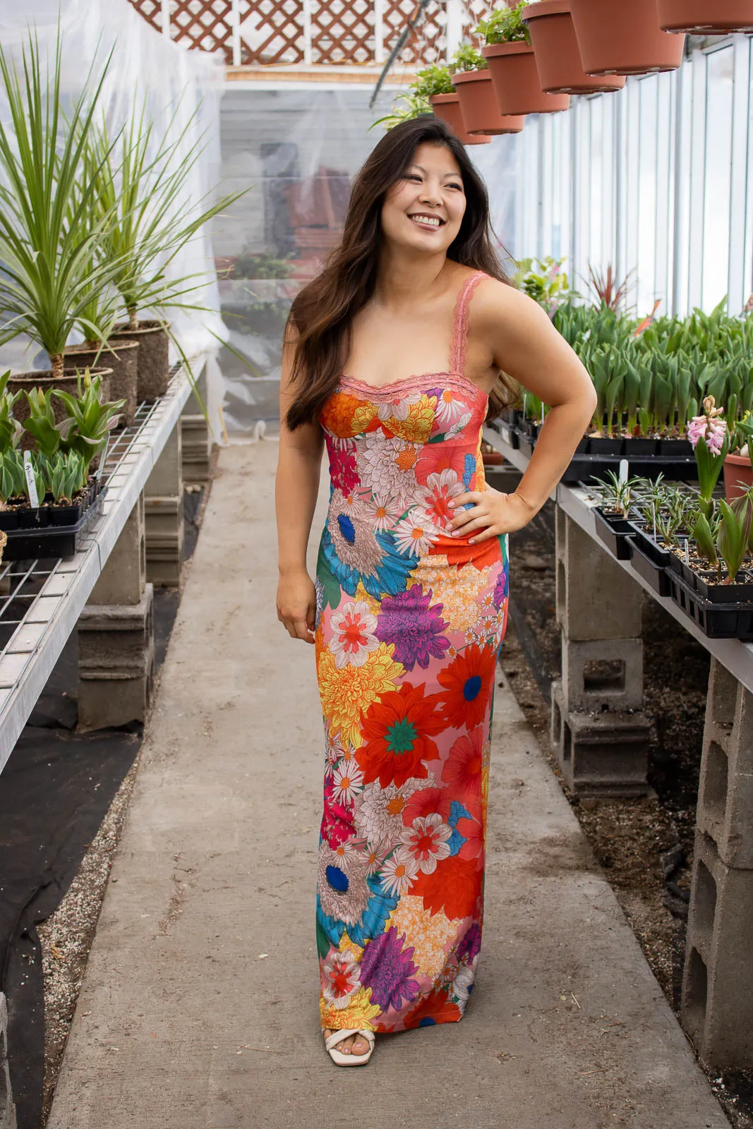 Marietta Floral Print Maxi Dress