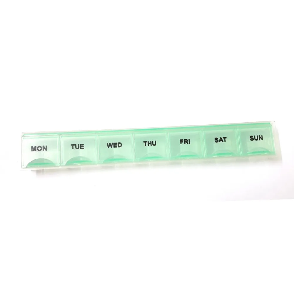 Marvel Products Weekly Pill Organizer Box with Snap Lids for 7 Days