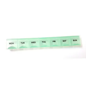 Marvel Products Weekly Pill Organizer Box with Snap Lids for 7 Days