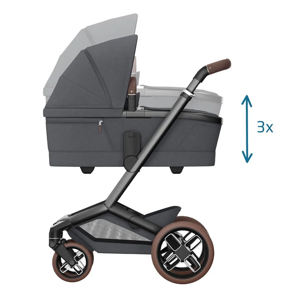 MAXI COSI FAME 6 Piece Travel System with Pebble 360 Pro2 Car Seat and FamilyFix 360 Pro ISOFIX Car Seat Base - Twillic Graphite