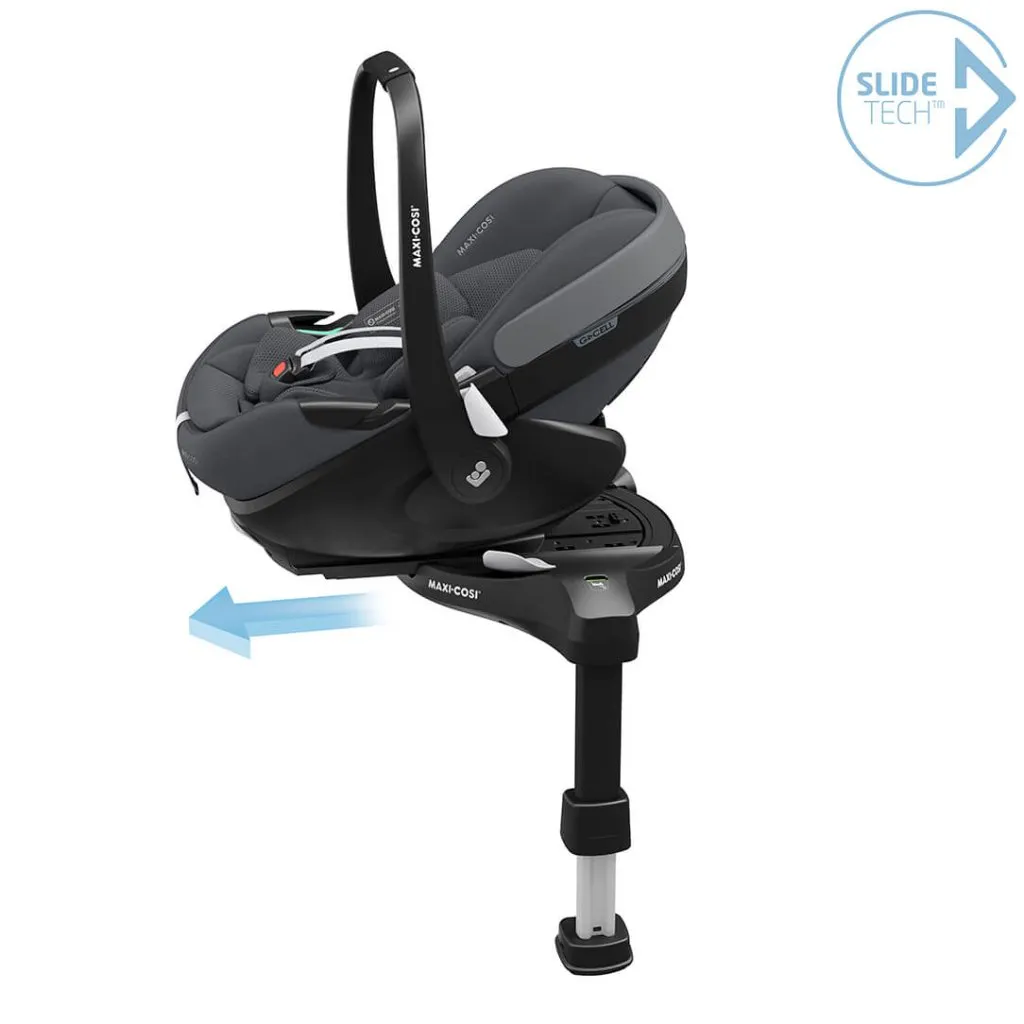 MAXI COSI FAME 6 Piece Travel System with Pebble 360 Pro2 Car Seat and FamilyFix 360 Pro ISOFIX Car Seat Base - Twillic Graphite