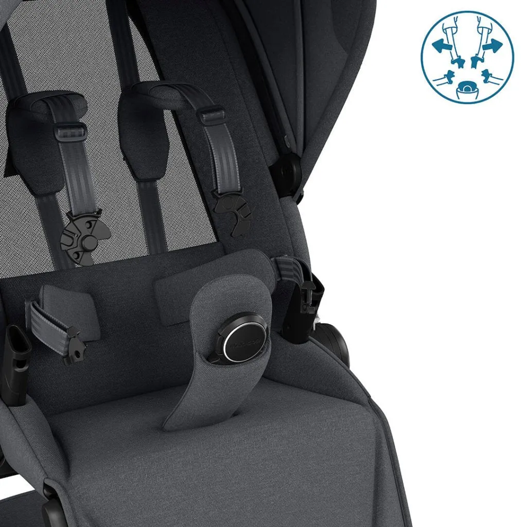 MAXI COSI FAME 6 Piece Travel System with Pebble 360 Pro2 Car Seat and FamilyFix 360 Pro ISOFIX Car Seat Base - Twillic Graphite