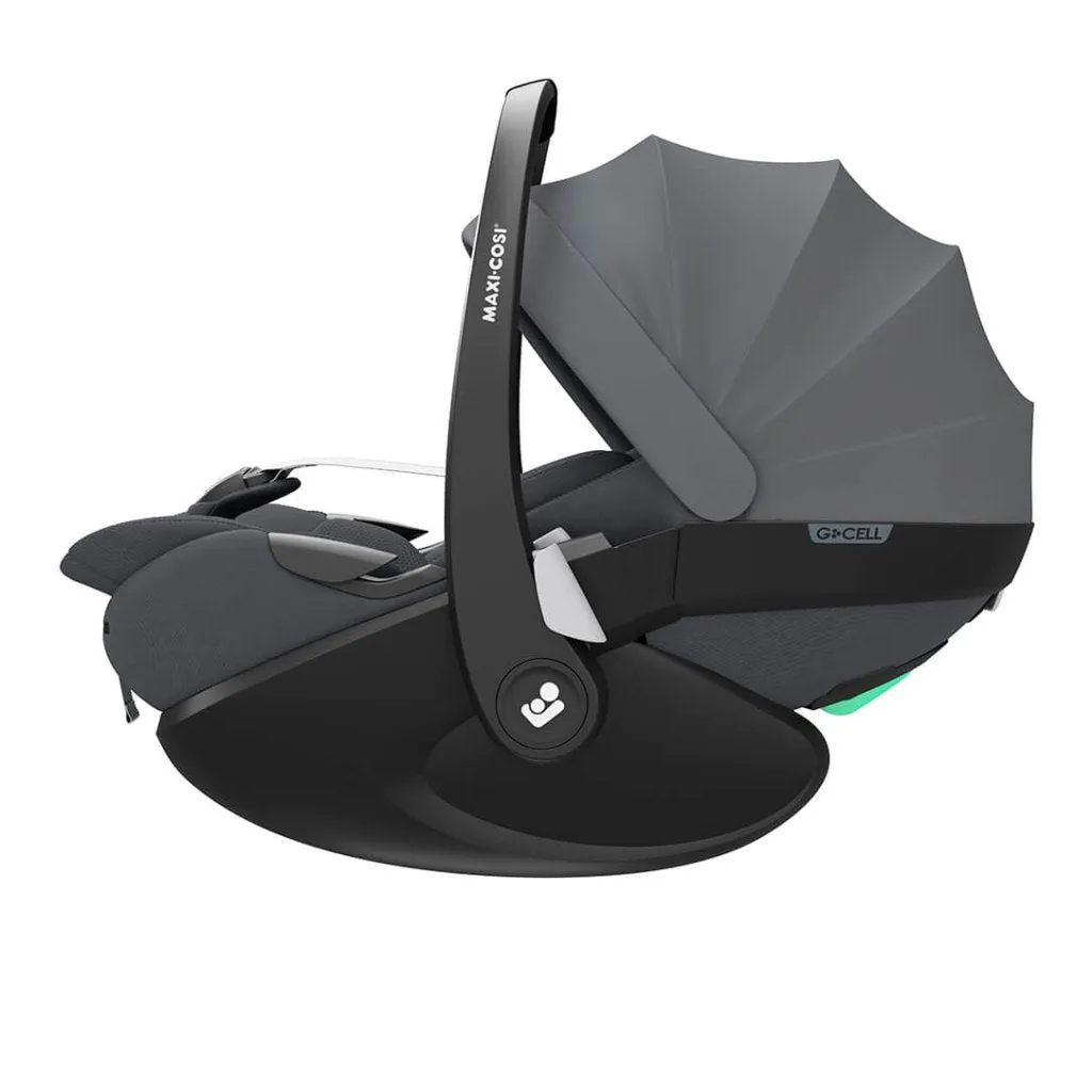 MAXI COSI FAME 6 Piece Travel System with Pebble 360 Pro2 Car Seat and FamilyFix 360 Pro ISOFIX Car Seat Base - Twillic Graphite