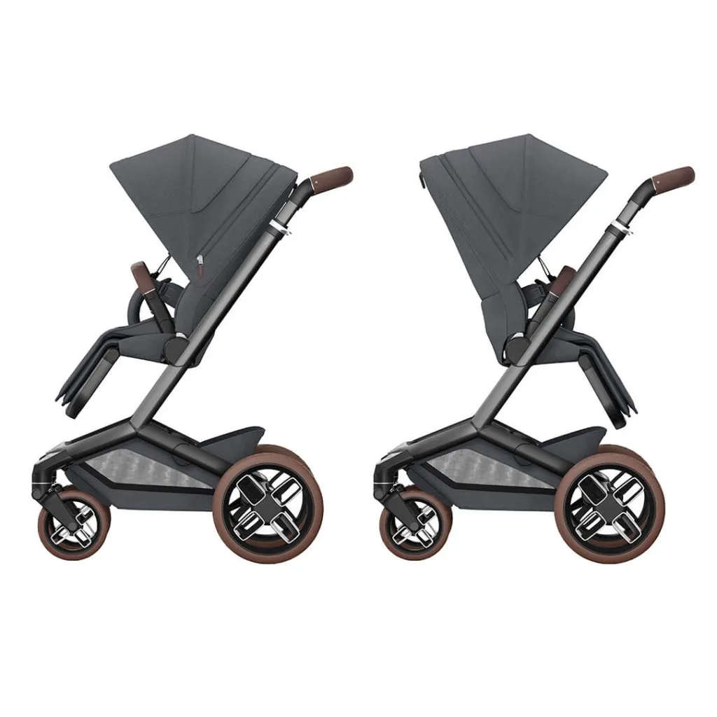 MAXI COSI FAME 6 Piece Travel System with Pebble 360 Pro2 Car Seat and FamilyFix 360 Pro ISOFIX Car Seat Base - Twillic Graphite