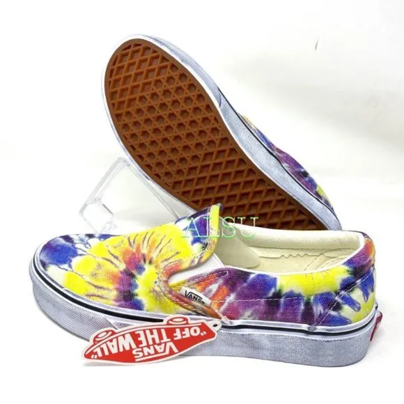 💖MEGA SALE💖VANS Classic Slip On Washed Tie-Dye Canvas Women's VN0A4U3819X