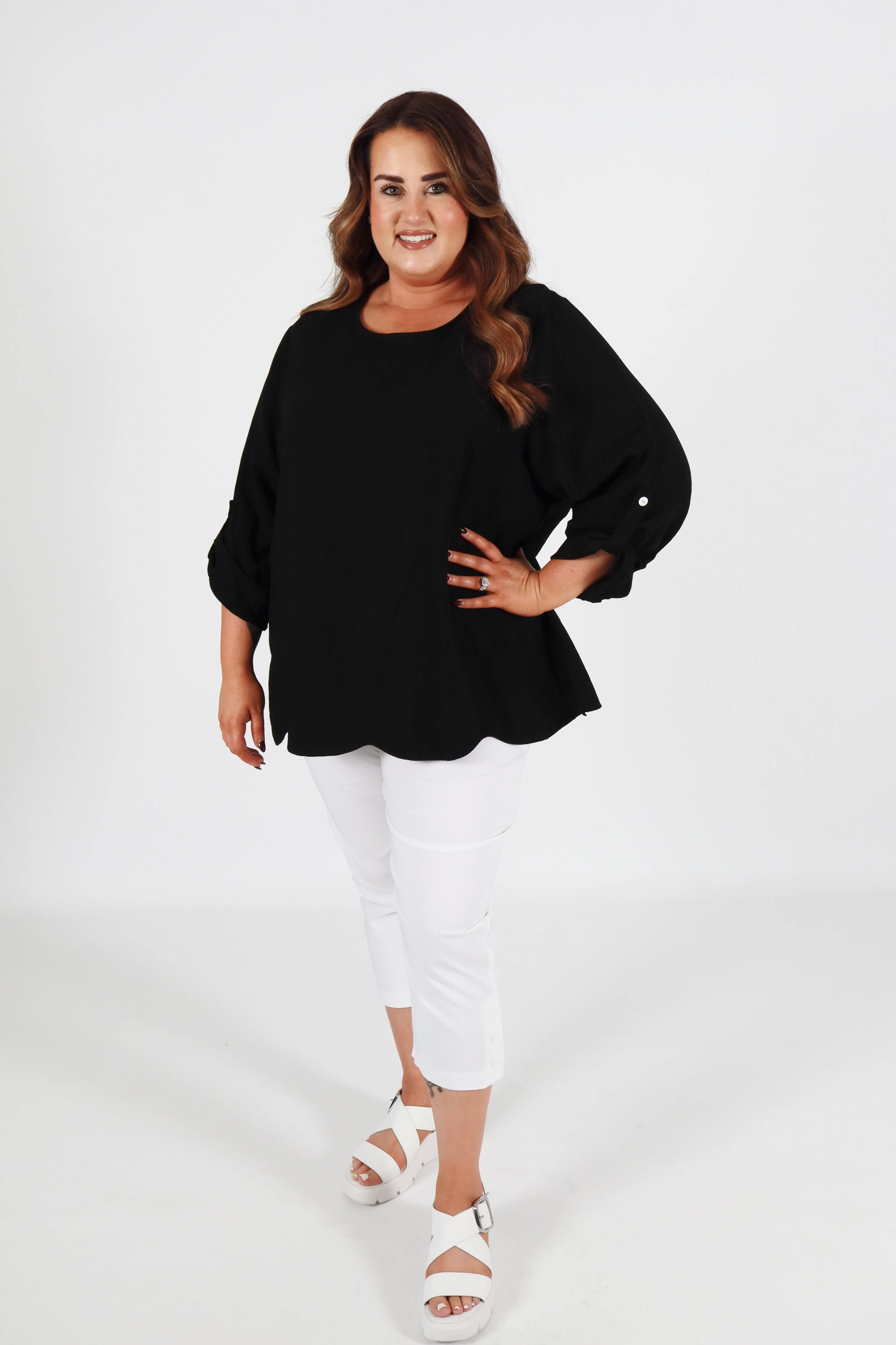 Megan Blouse in Black