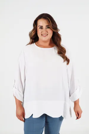 Megan Blouse in White