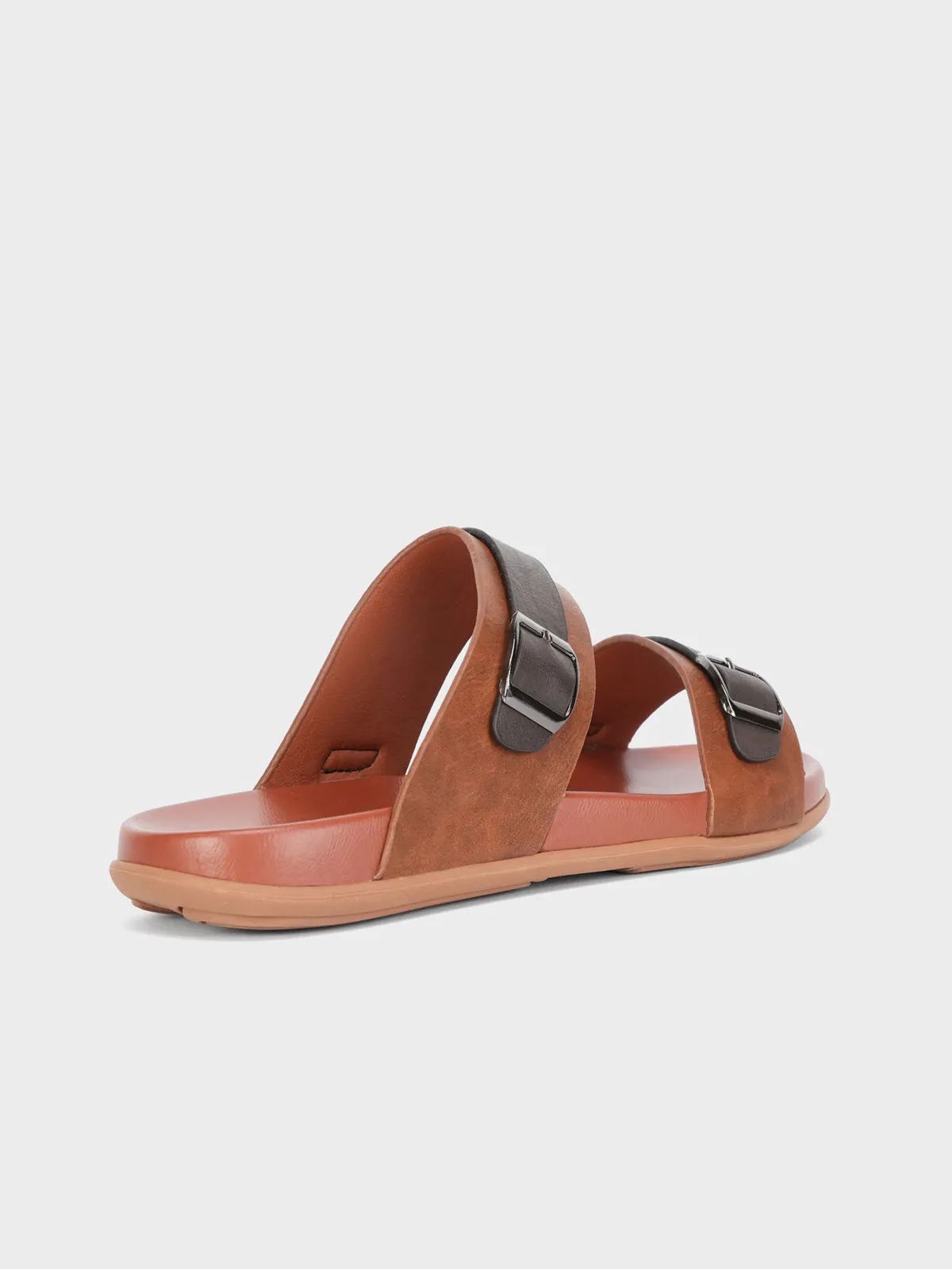 Mens "AWAD" Casual Buckled Adorned Slippers