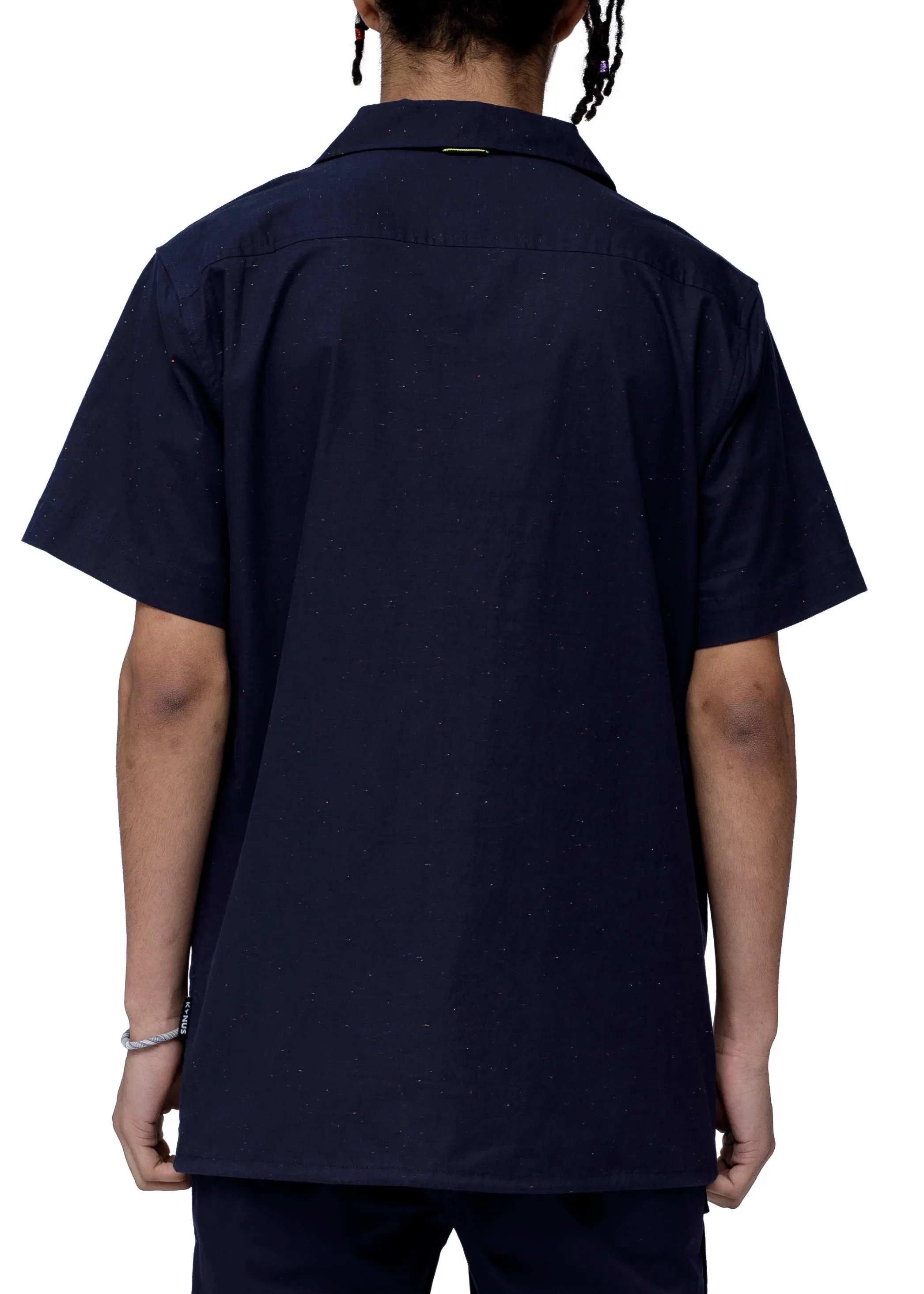Men's Short Sleeve Seam Detail Tee In Navy