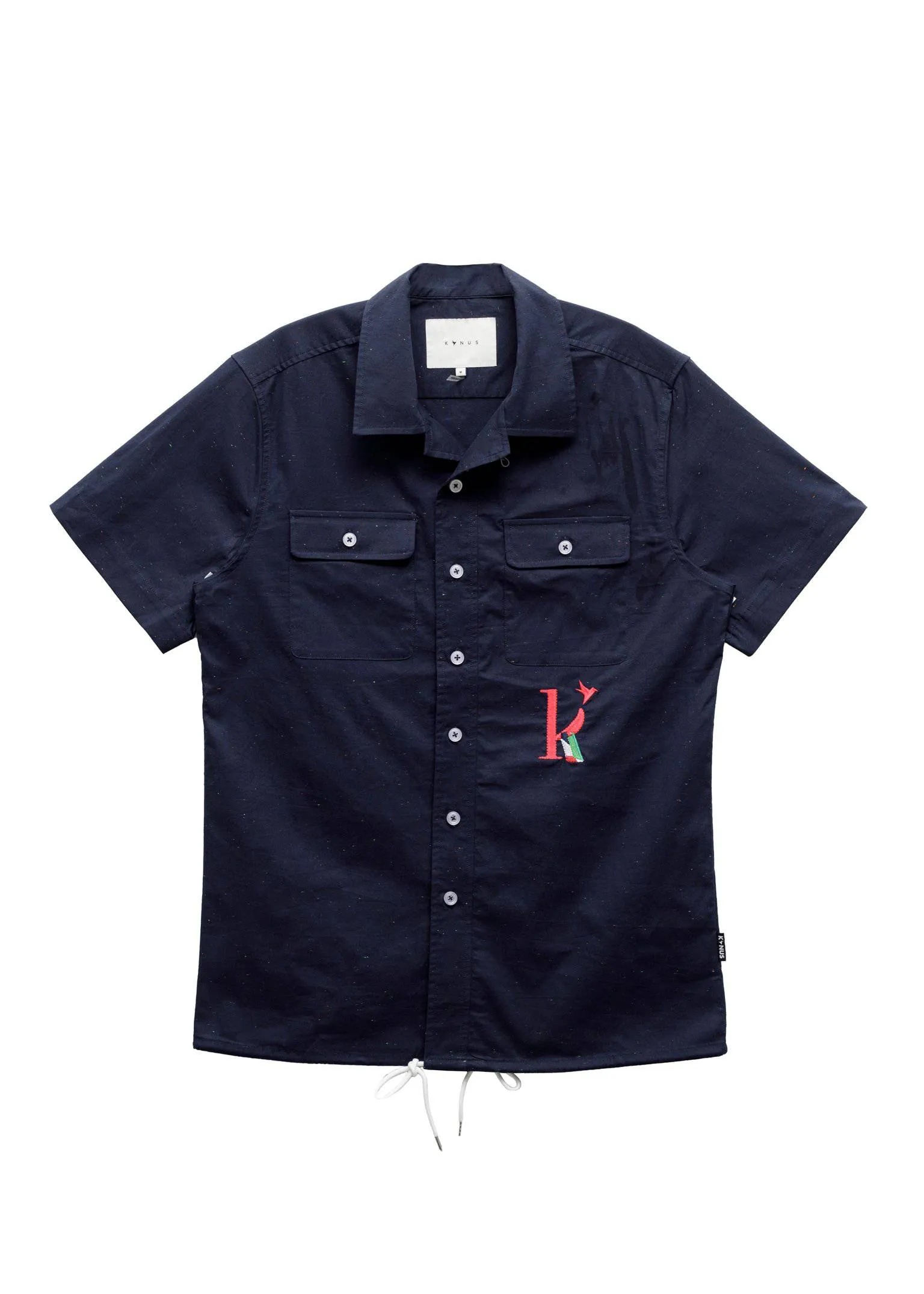 Men's Short Sleeve Seam Detail Tee In Navy