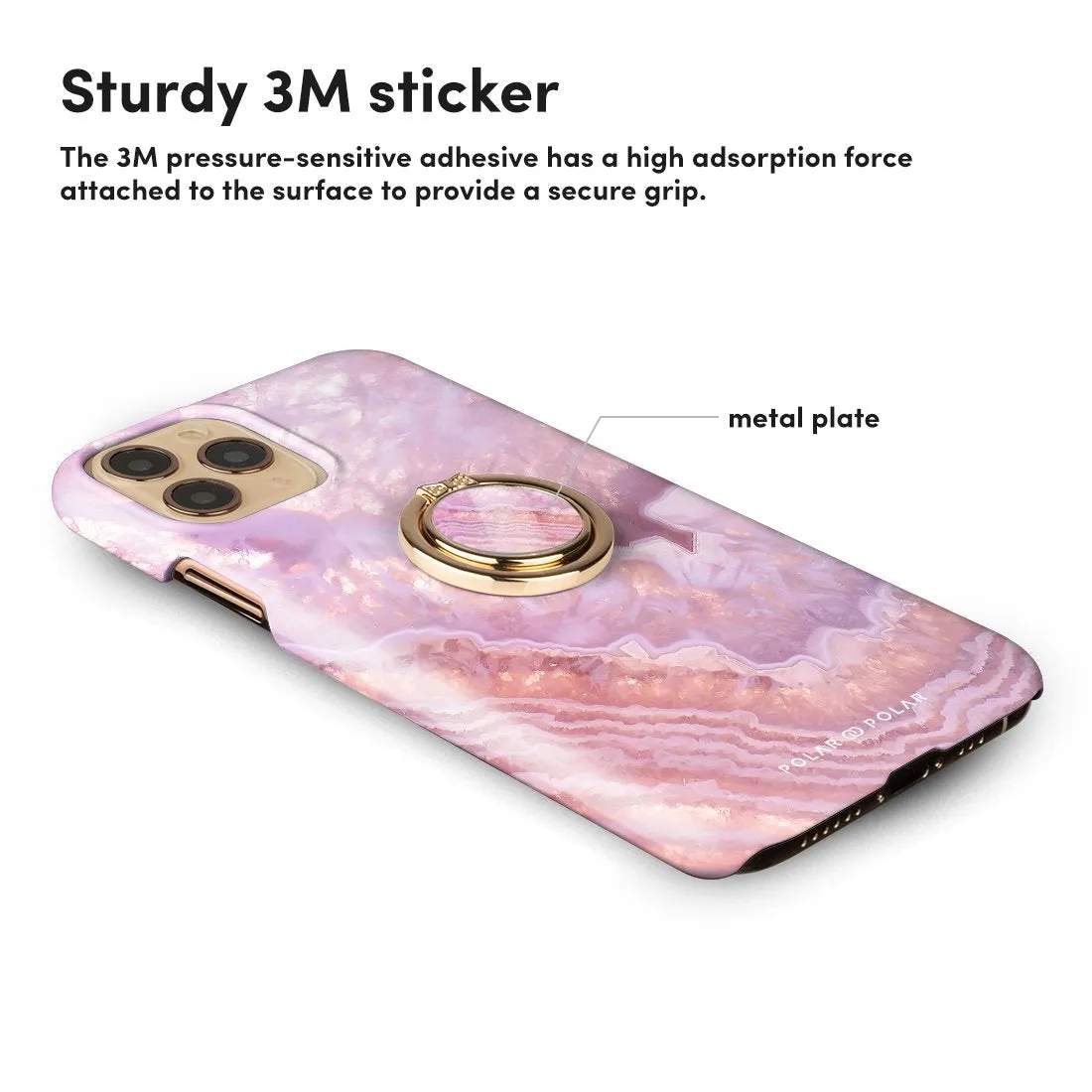 Misty Rose Coral | Phone Ring Holder  (Non-MagSafe)