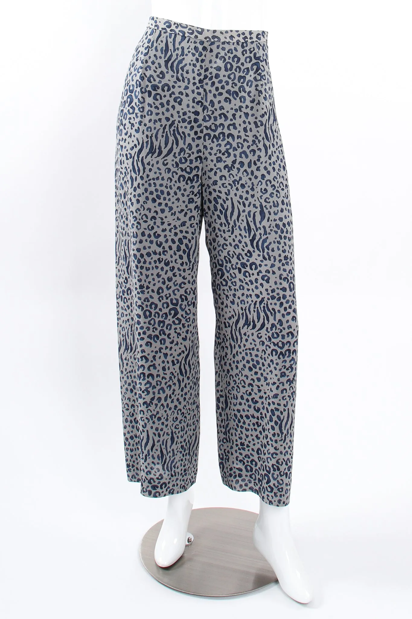 Mixed Animal Print Jacket & Pant Set