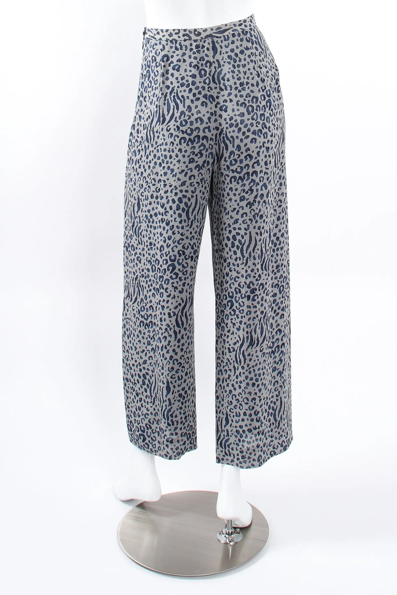 Mixed Animal Print Jacket & Pant Set