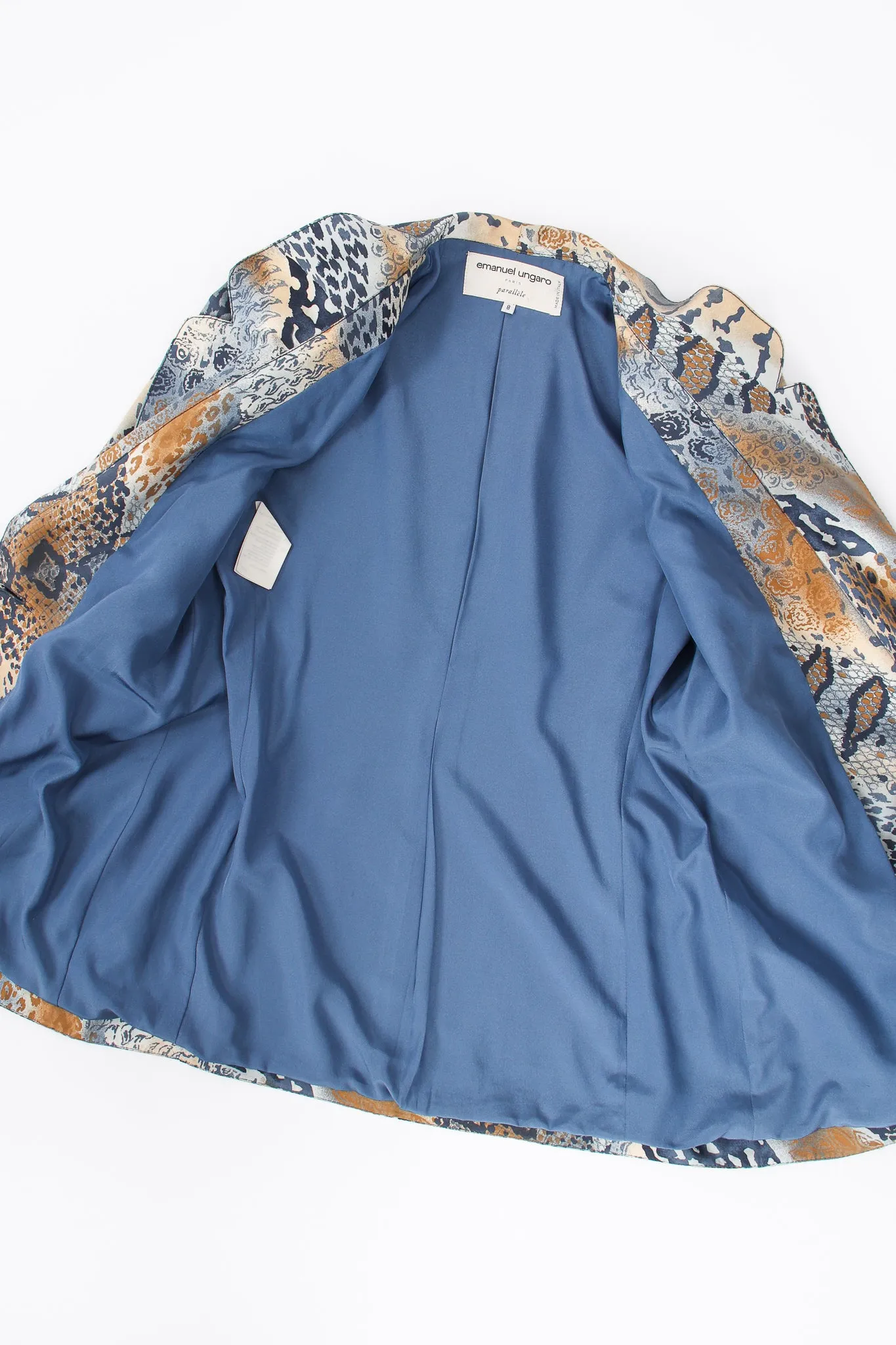 Mixed Animal Print Jacket & Pant Set