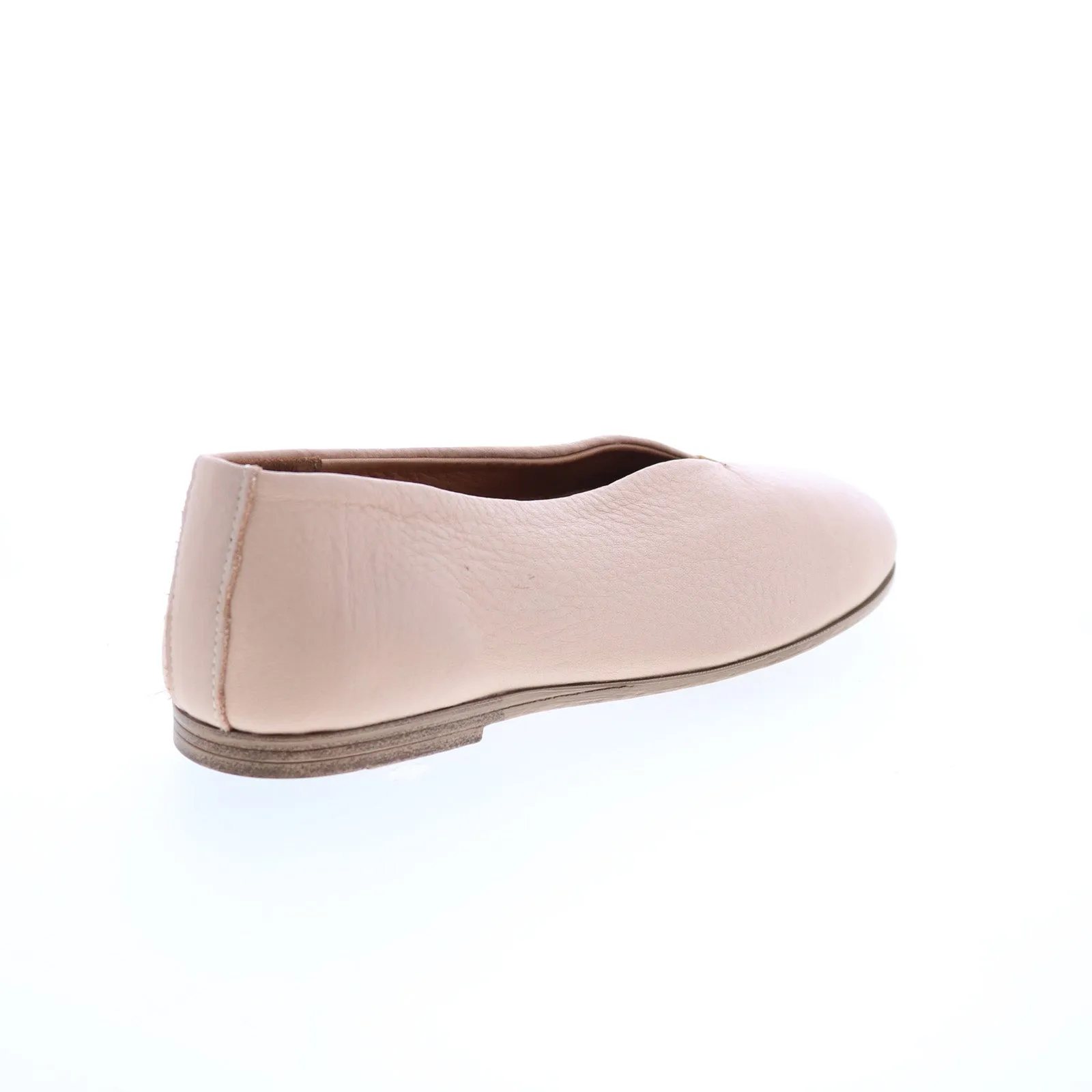 Miz Mooz Etta Womens Pink Leather Slip On Ballet Flats Shoes