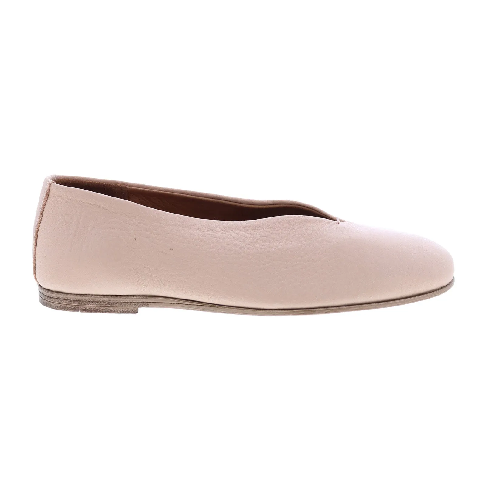 Miz Mooz Etta Womens Pink Leather Slip On Ballet Flats Shoes