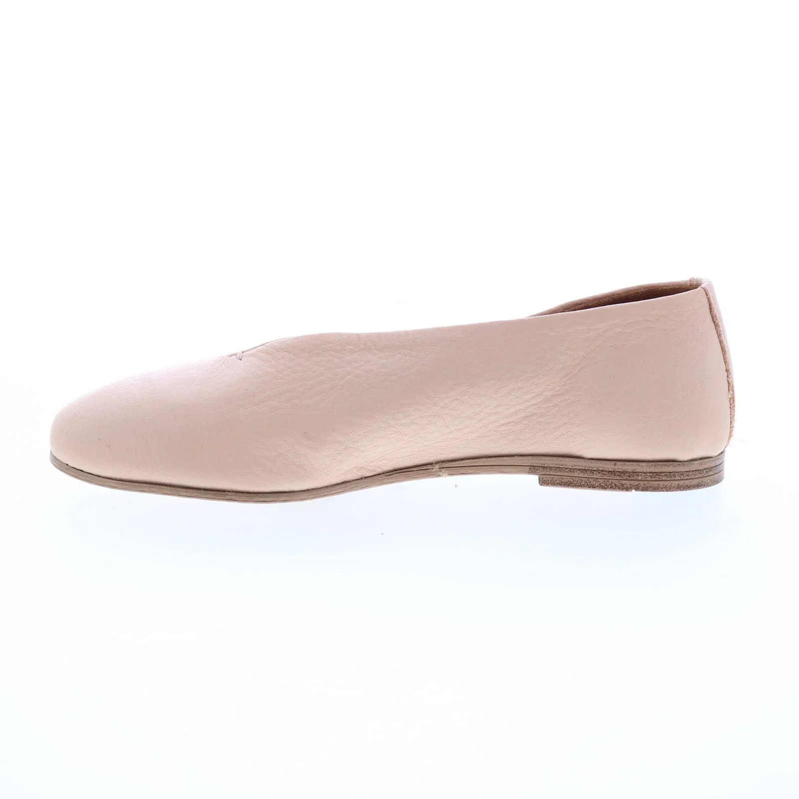 Miz Mooz Etta Womens Pink Leather Slip On Ballet Flats Shoes