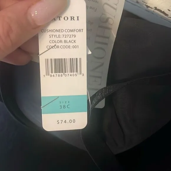 NATORI NWT Cushioned Comfort Contour Underwire Bra Women’s Size 38C